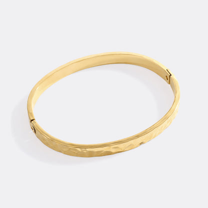 Mint & Lily Hammered Gold Cuff Bracelet