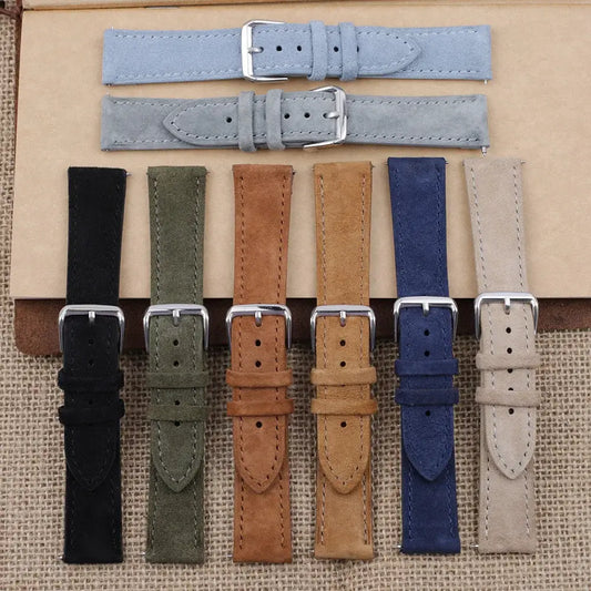 Samsung Galaxy Watch Suede Leather Strap - Stylish Comfort