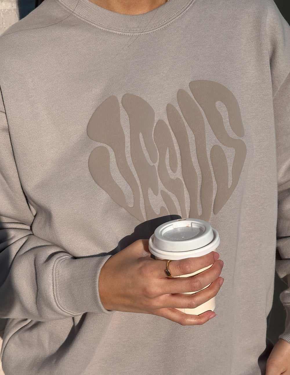 Elevated Faith Heart Jesus Unisex Crewneck