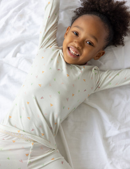 Elevated Faith Heart Bamboo Kids Pajama Set