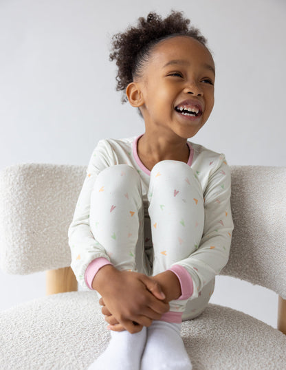 Elevated Faith Heart Bamboo Kids Pajama Set