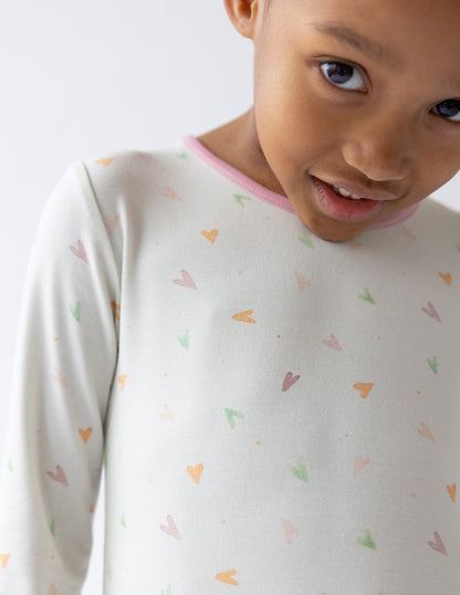 Elevated Faith Heart Bamboo Kids Pajama Set