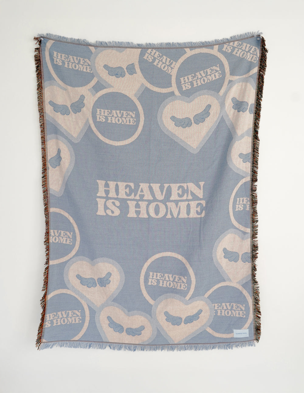 Elevated Faith Heaven Is Home Throw Blanket
