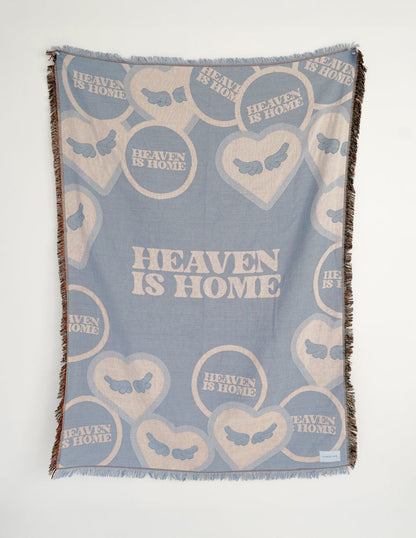 Elevated Faith Heaven Is Home Throw Blanket