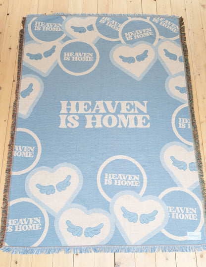 Elevated Faith Heaven Is Home Throw Blanket