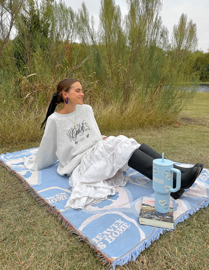 Elevated Faith Heaven Is Home Throw Blanket