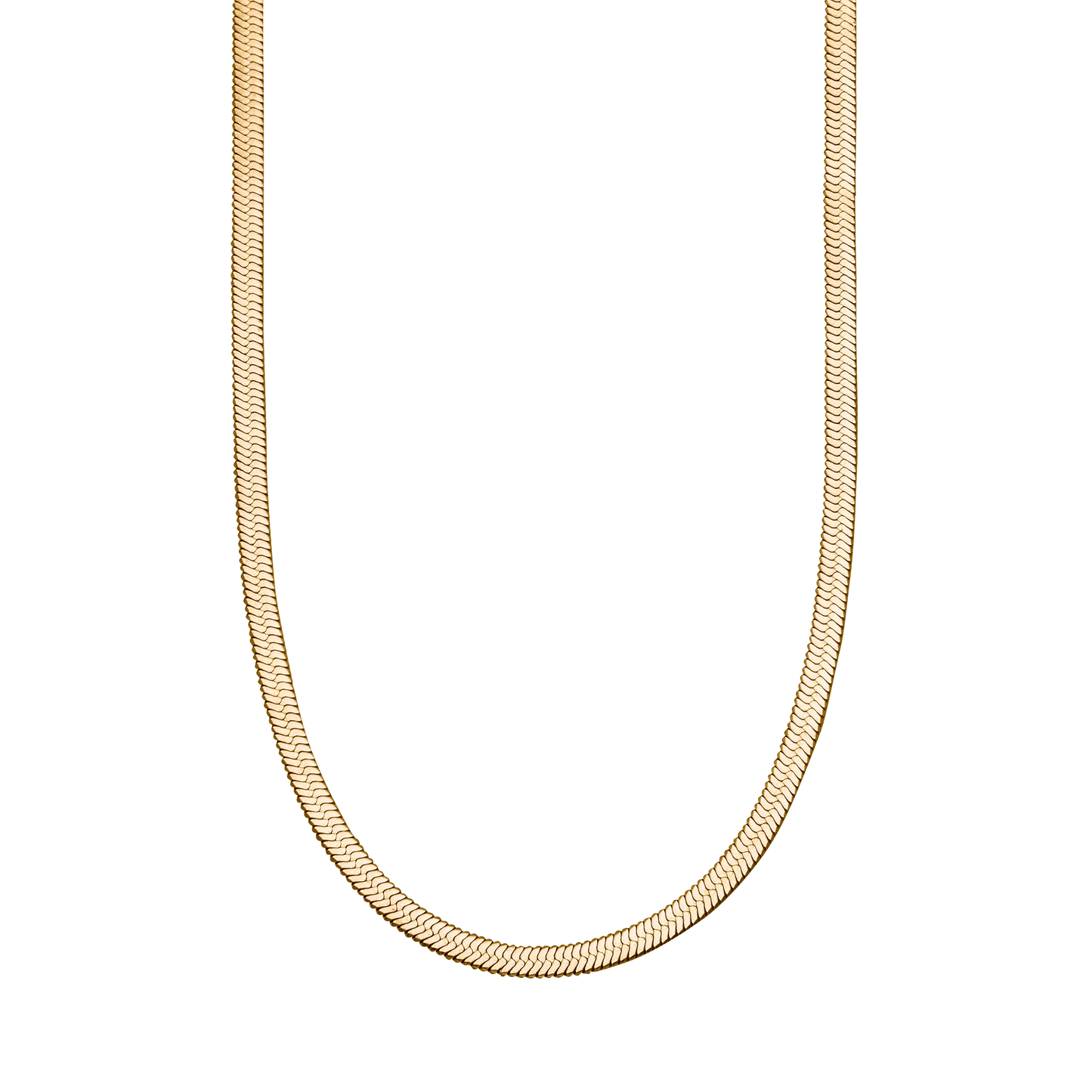 Mint & Lily Herringbone Gold Chain Necklace