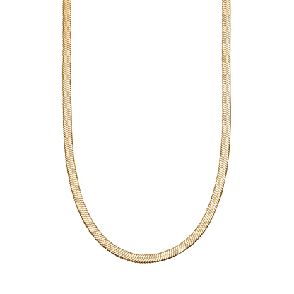 Mint & Lily Herringbone Gold Chain Necklace