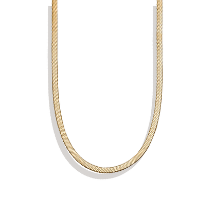 Mint & Lily Herringbone Gold Chain Necklace