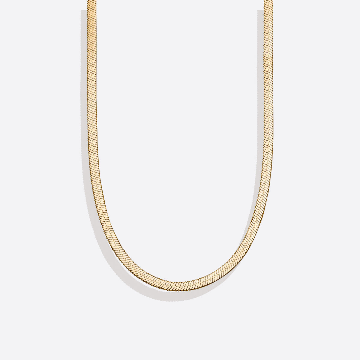 Mint & Lily Herringbone Gold Chain Necklace