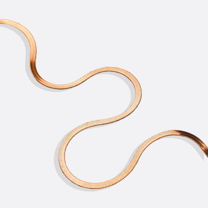 Mint & Lily Herringbone Gold Chain Necklace