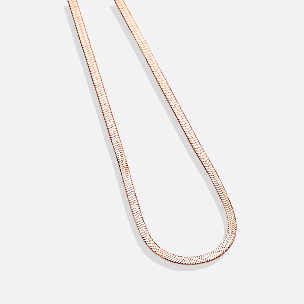 Mint & Lily Herringbone Gold Chain Necklace