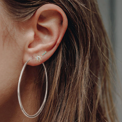 Mint & Lily Endless Hoop Earrings
