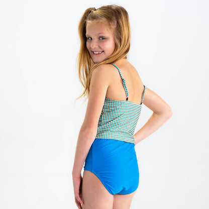 High Neck Crop Tankini Top (Girls)