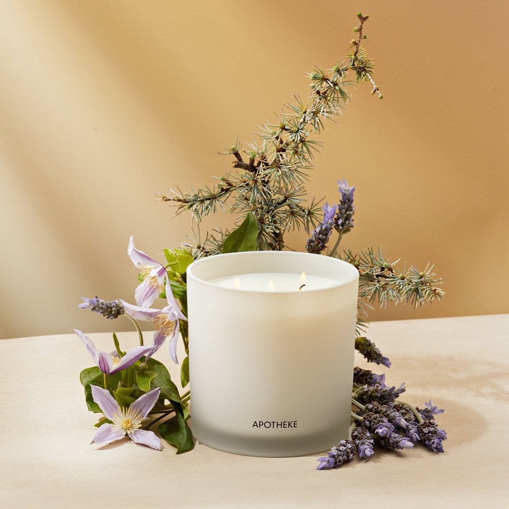 APOTHEKE Hinoki Lavender 3-Wick Candle