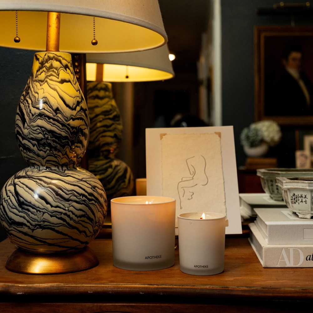 APOTHEKE Hinoki Lavender 3-Wick Candle