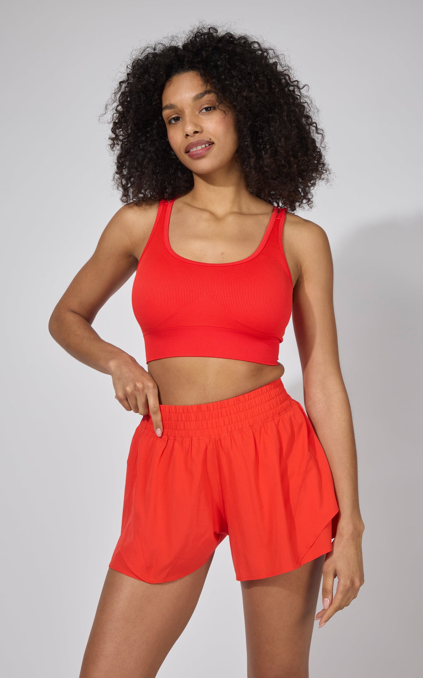 Seamless Rib Celise Bra & Short Set