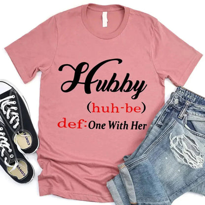 Hubby & Wifey Definition Couple T-shirt
