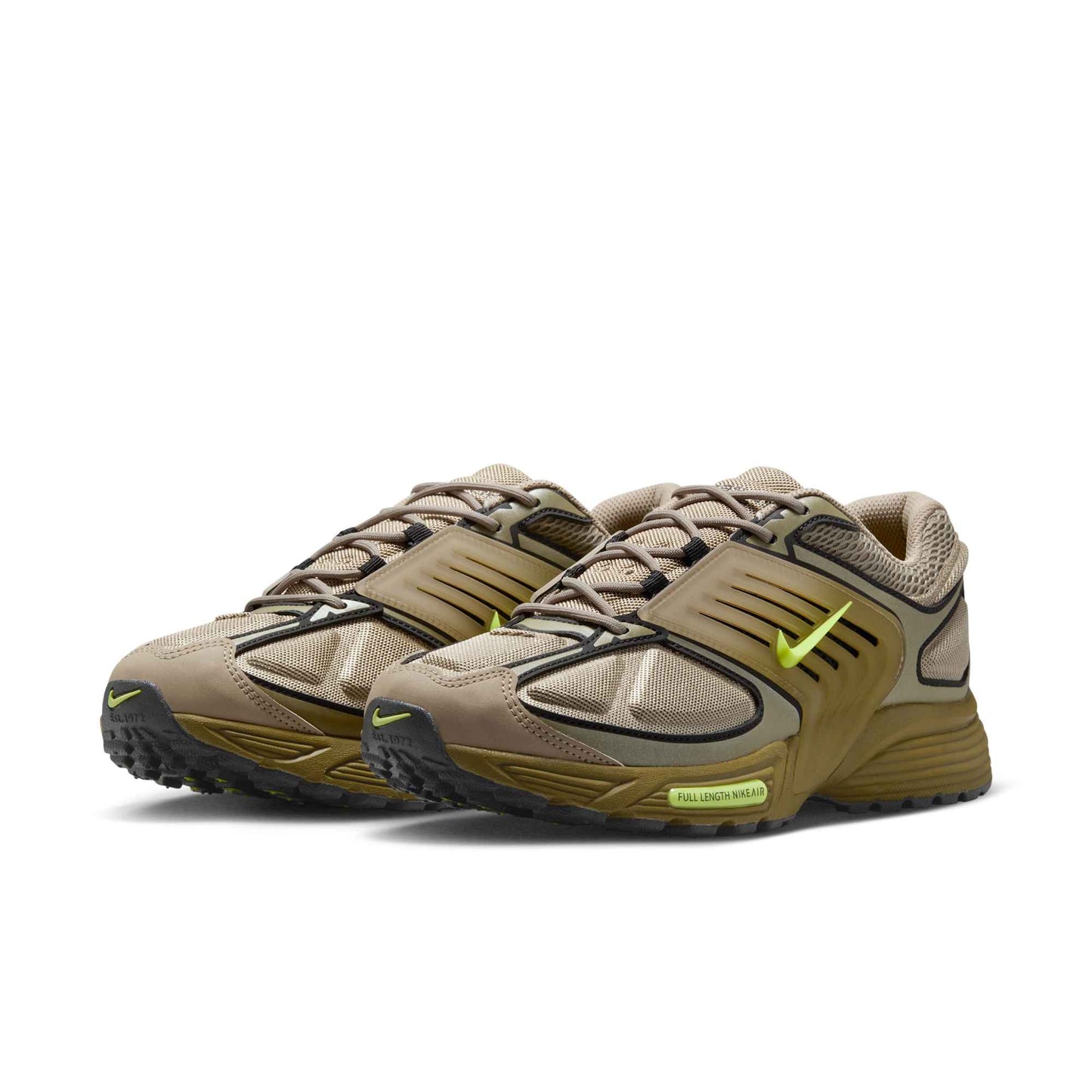 Nike Men's Air Pegasus Wave 'Khaki Pacific Moss Olive Flak Volt' Sneakers