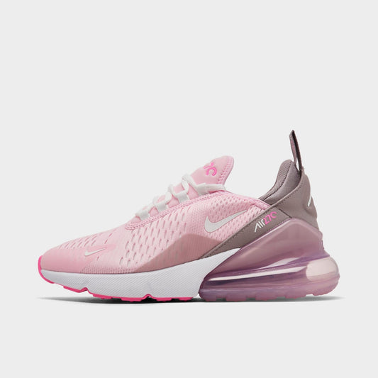 Nike Grade School Air Max 270 'Pink Foam College Grey Platinum Violet Summit White Gs' Sneakers