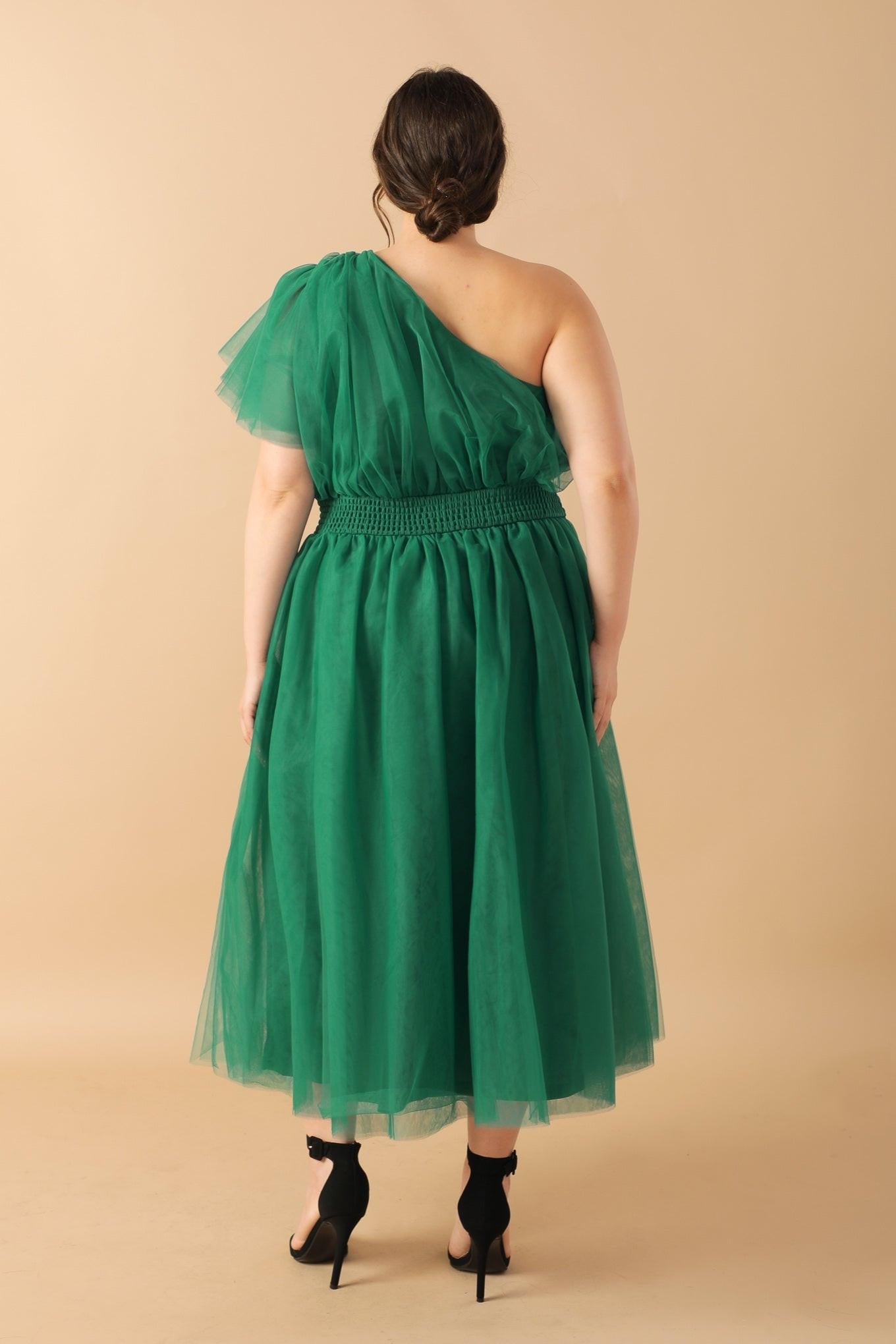 Lively Charm Tulle Midi Dress