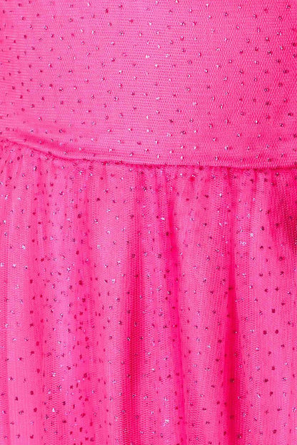 Some Fresh Air Fuchsia Tulle Midi Dress
