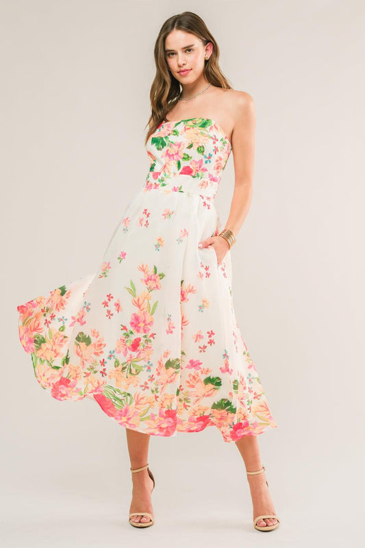 Come When I Call Woven Midi Dress