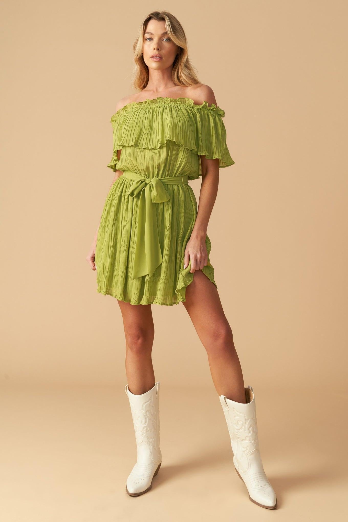 Just One More Woven Mini Dress