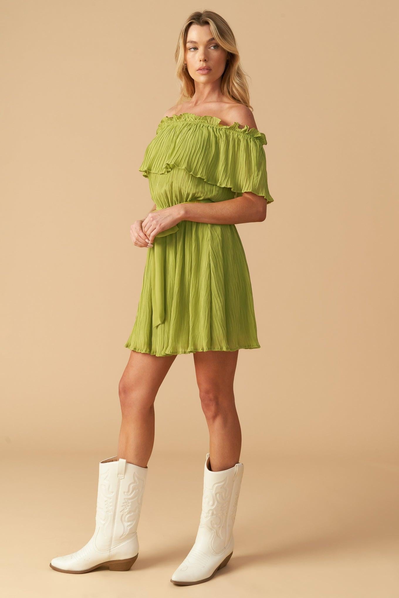 Just One More Woven Mini Dress