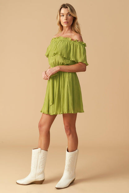 Just One More Woven Mini Dress