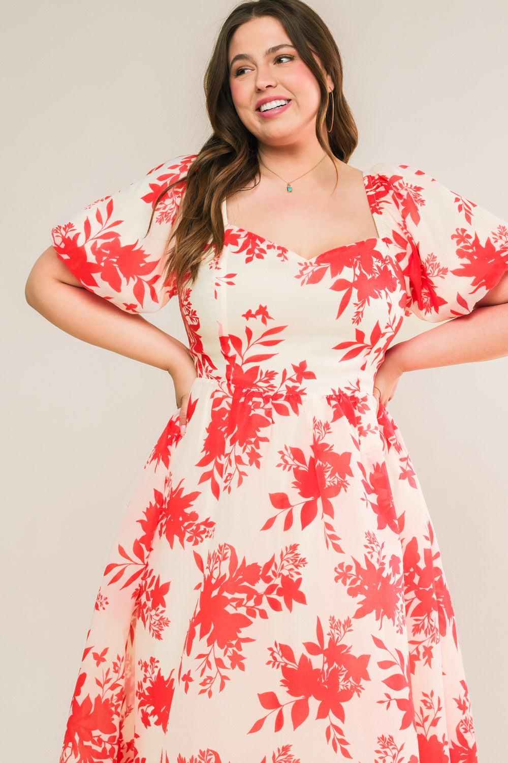 Successfully Cute Woven Midi Dress