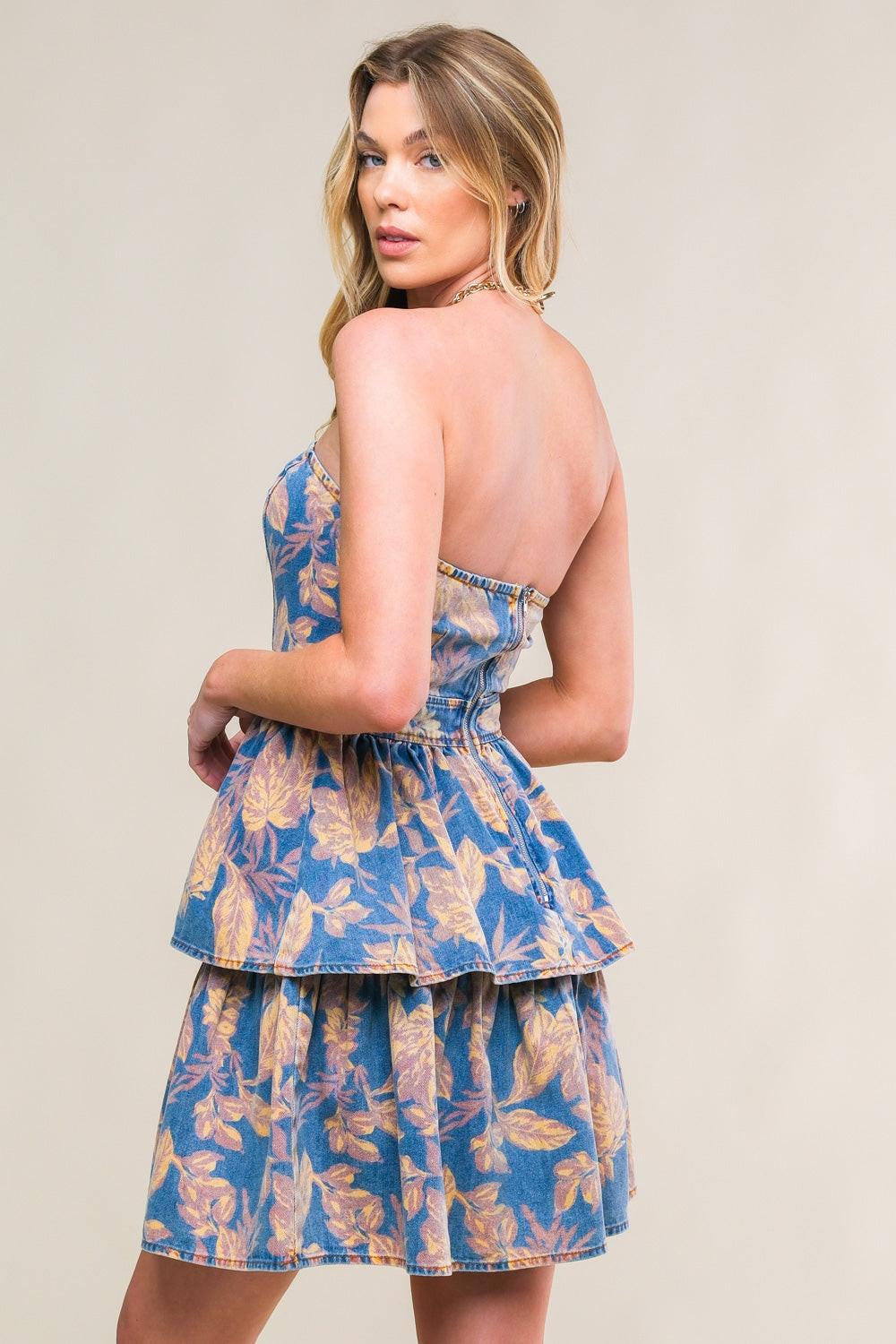 Summer Moments Denim Mini Dress