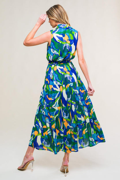 Pristine Chicness Woven Midi Dress