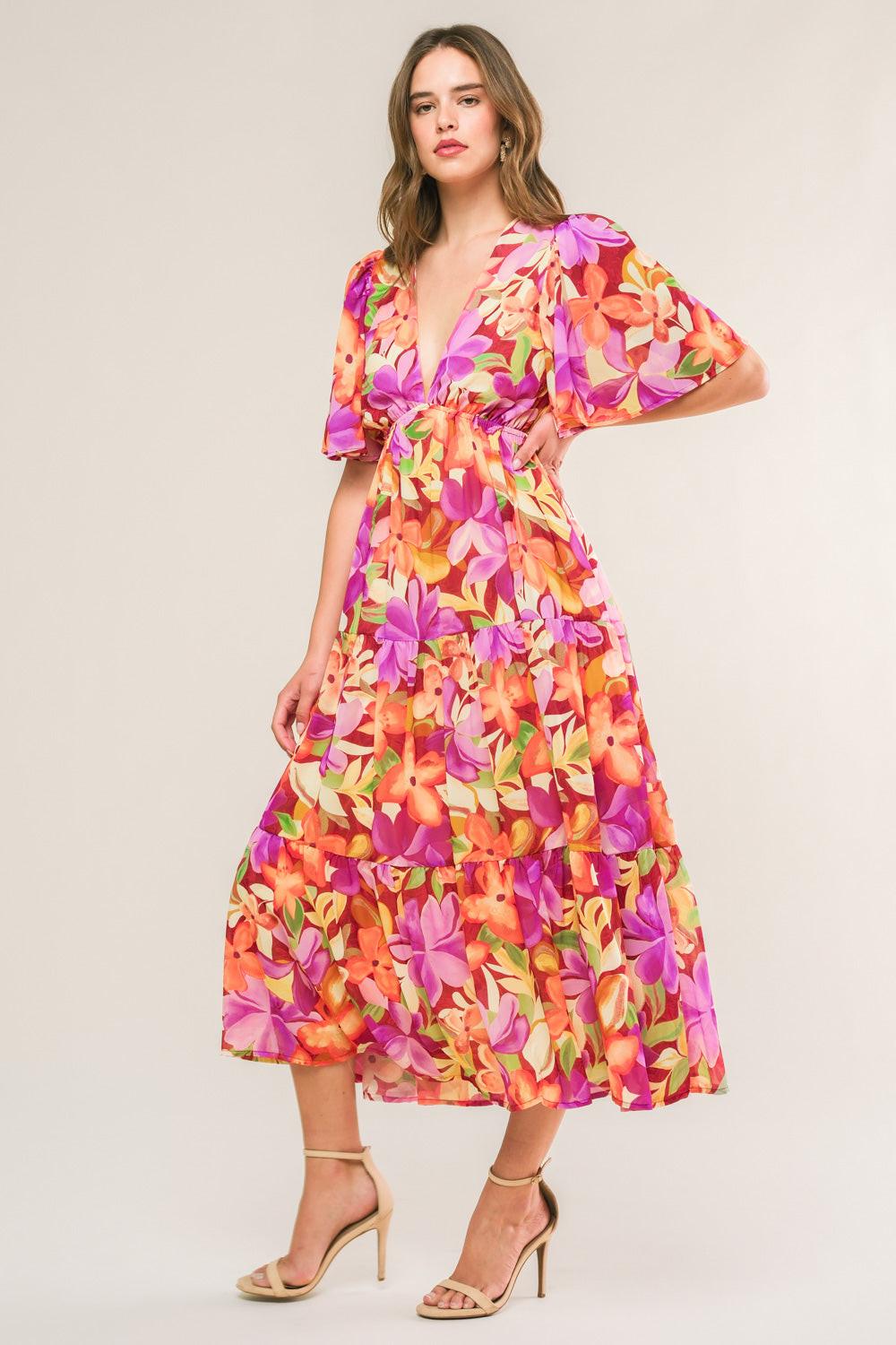 Start Looking Woven Midi Dress