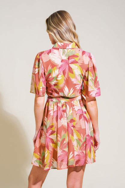 Whimsical Waves Woven Mini Dress