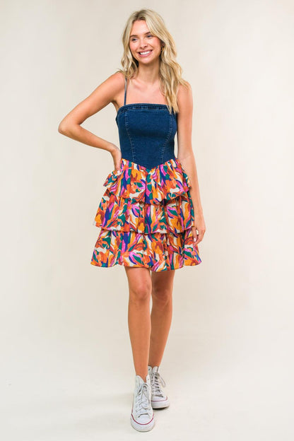 Laced in Love Woven Mini Dress
