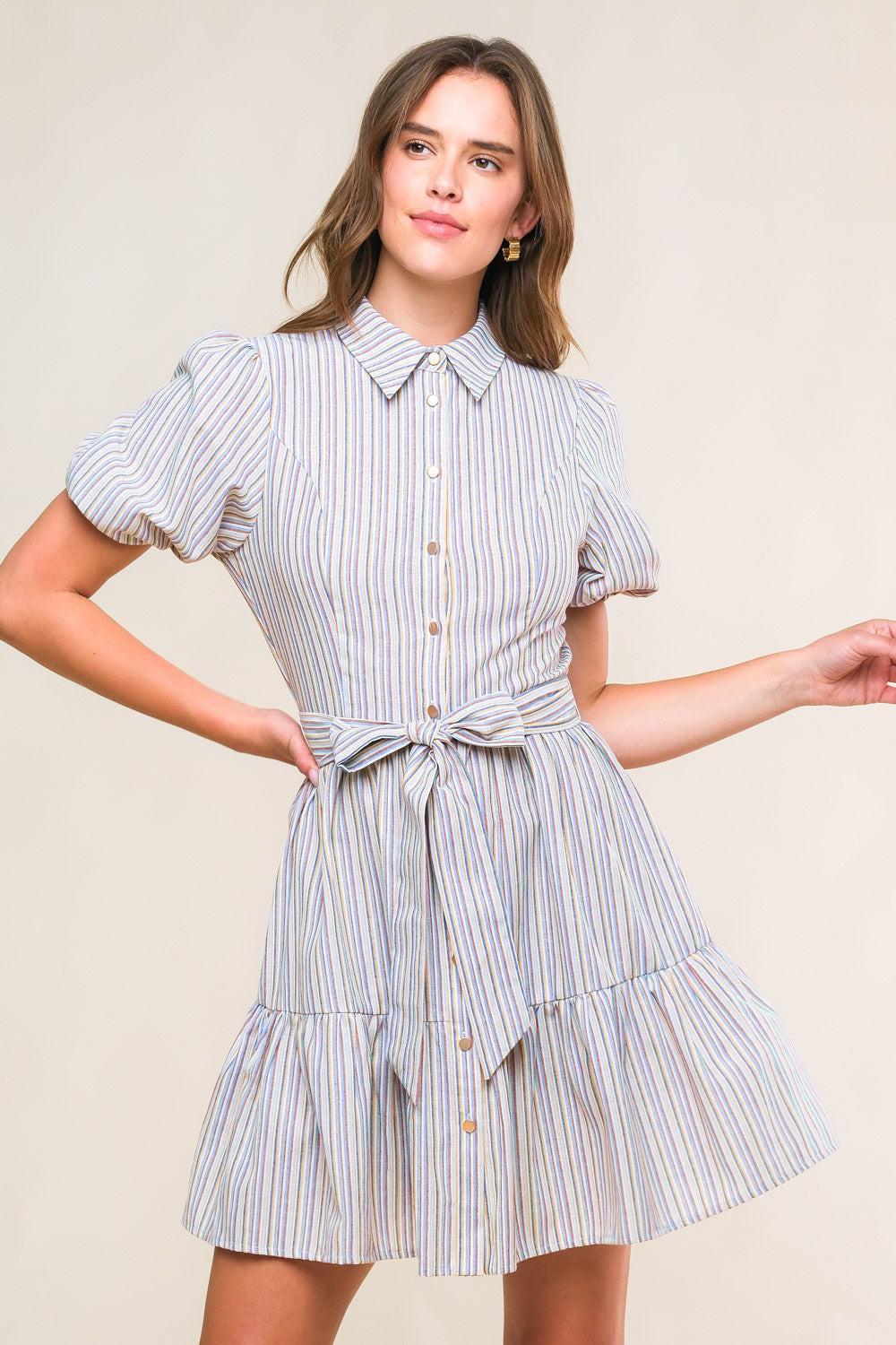 Adorable Presence Woven Mini Dress