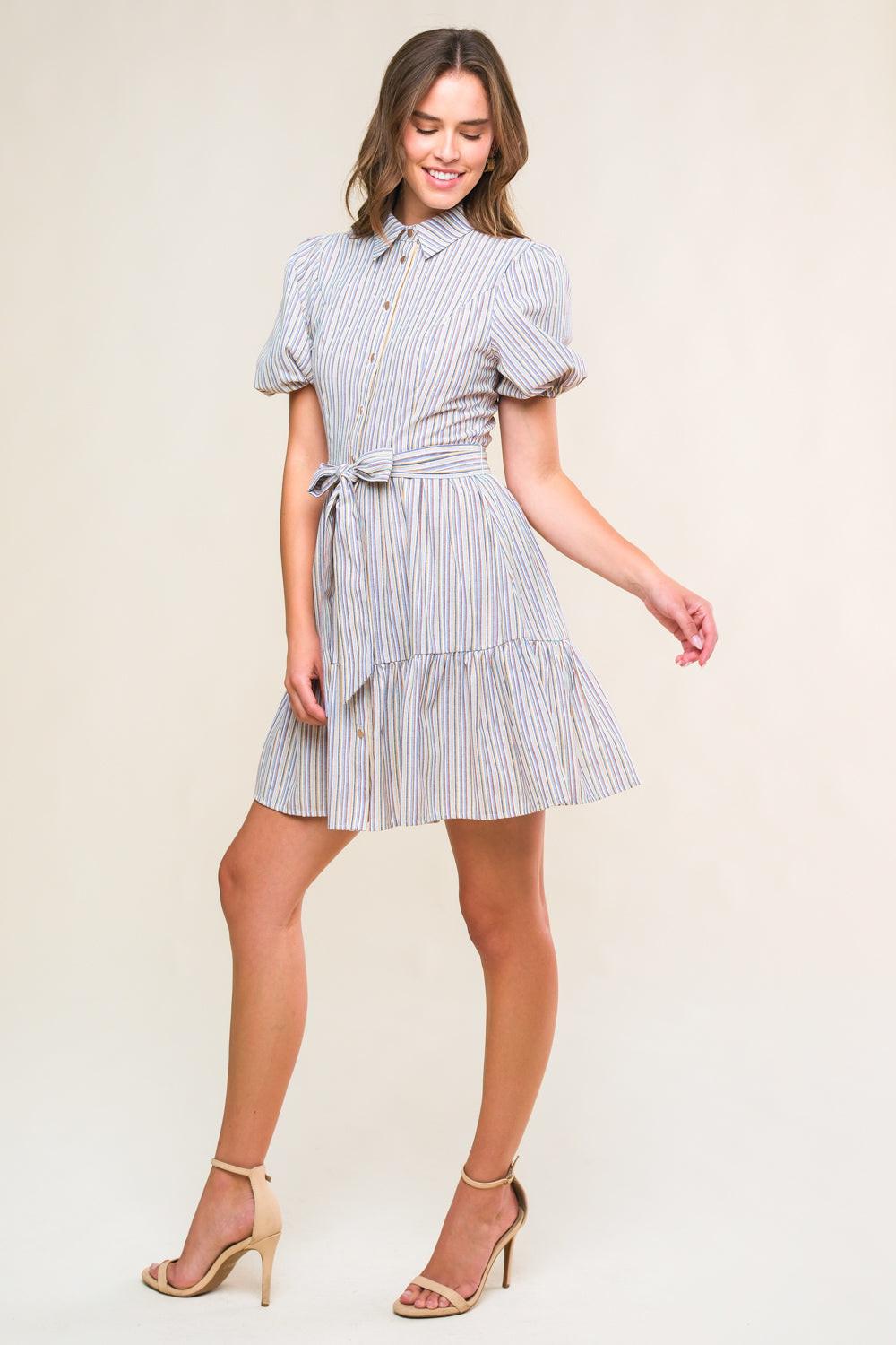 Adorable Presence Woven Mini Dress