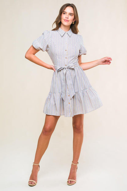 Adorable Presence Woven Mini Dress