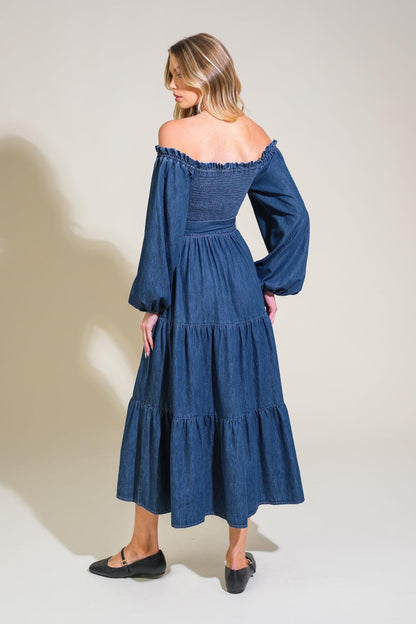 Artistic Impulse Denim Midi Dress