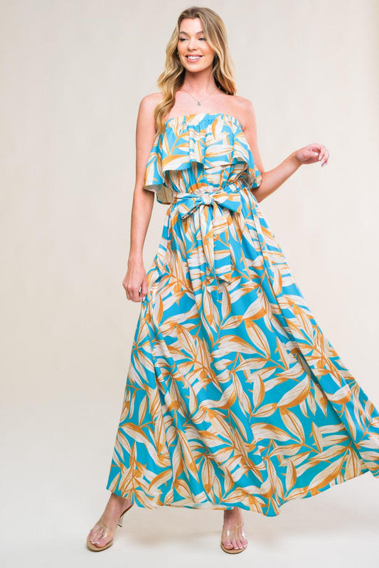 Blossom in Time Woven Midi Dress