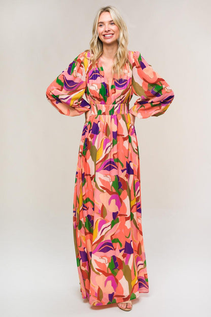 Over and Over Woven Maxi Dress