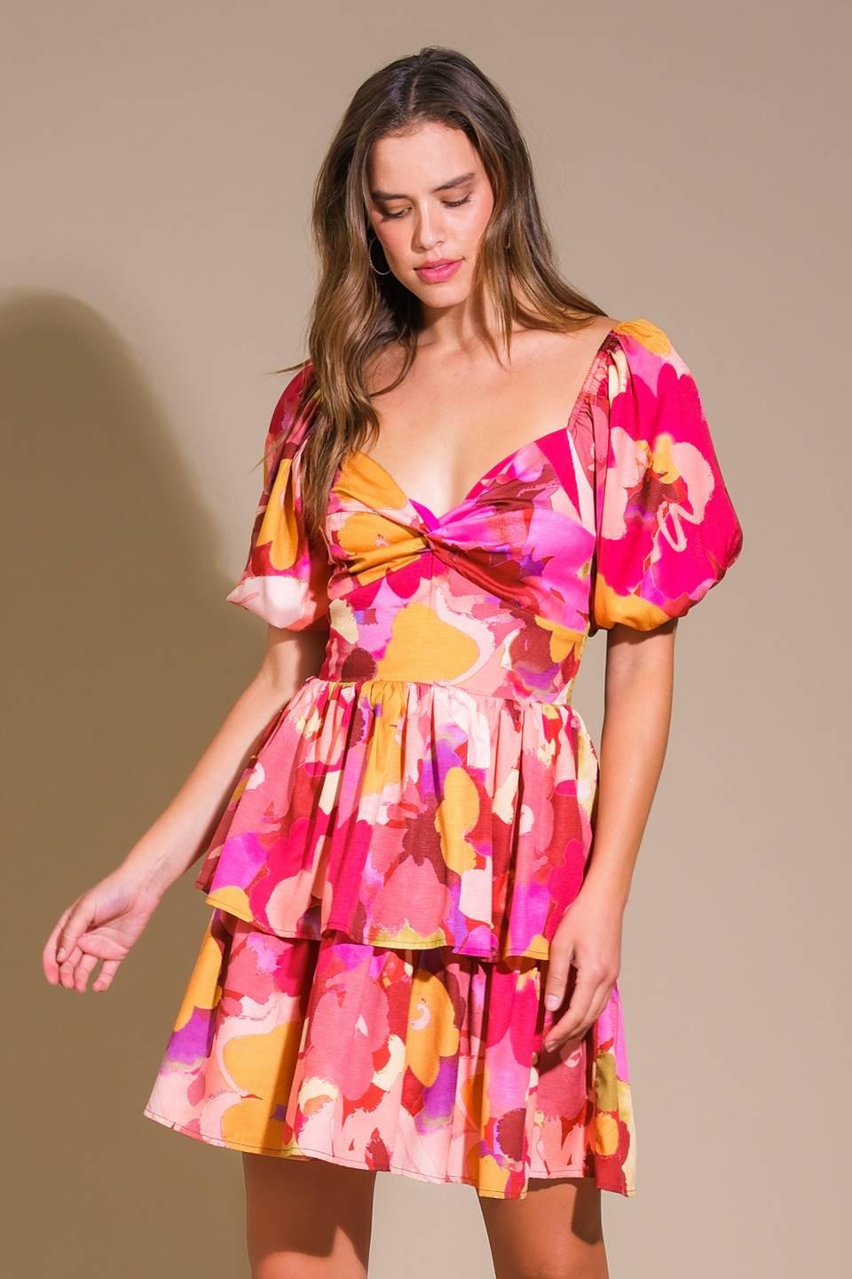 Whimsical Beauty Woven Mini Dress