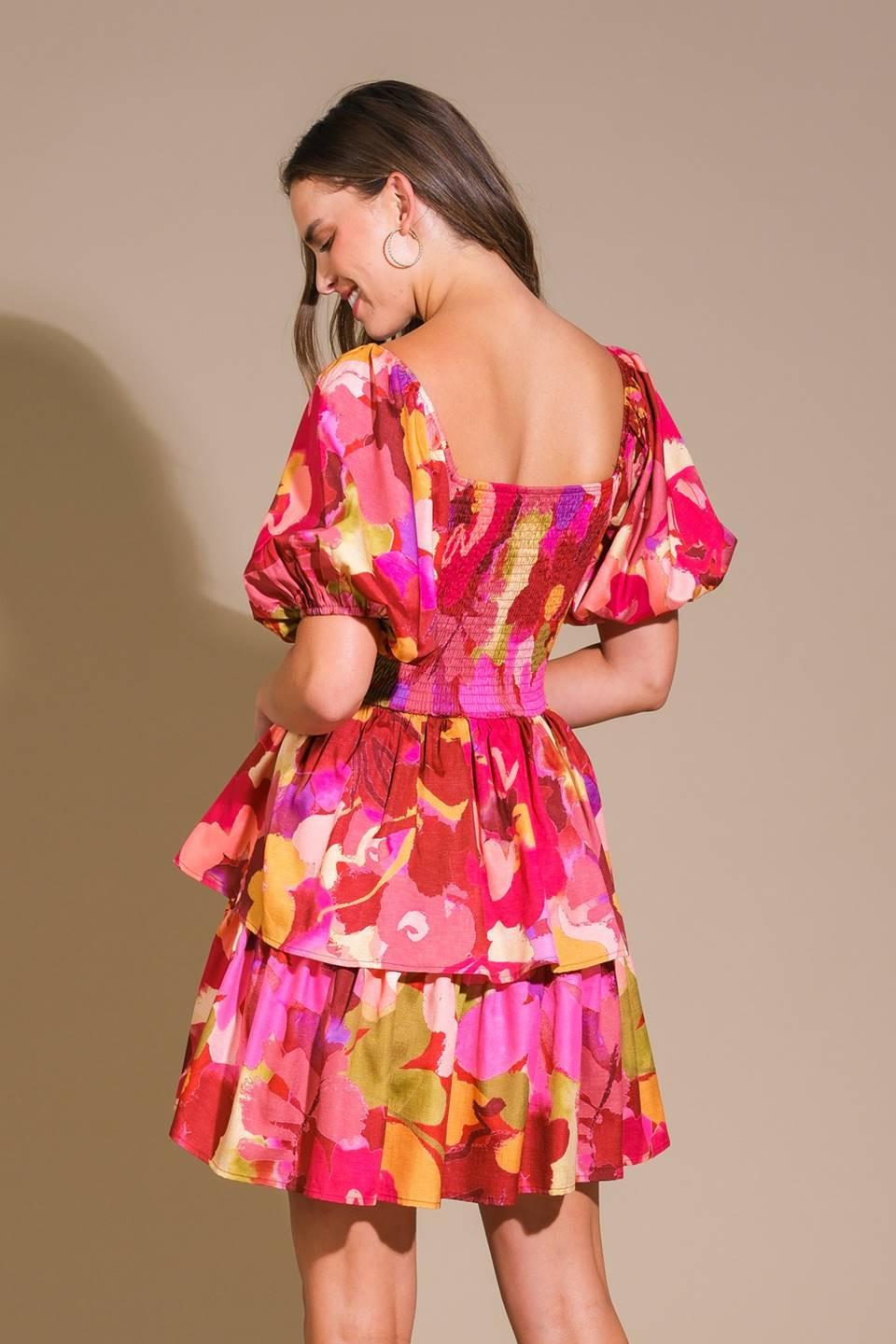 Whimsical Beauty Woven Mini Dress