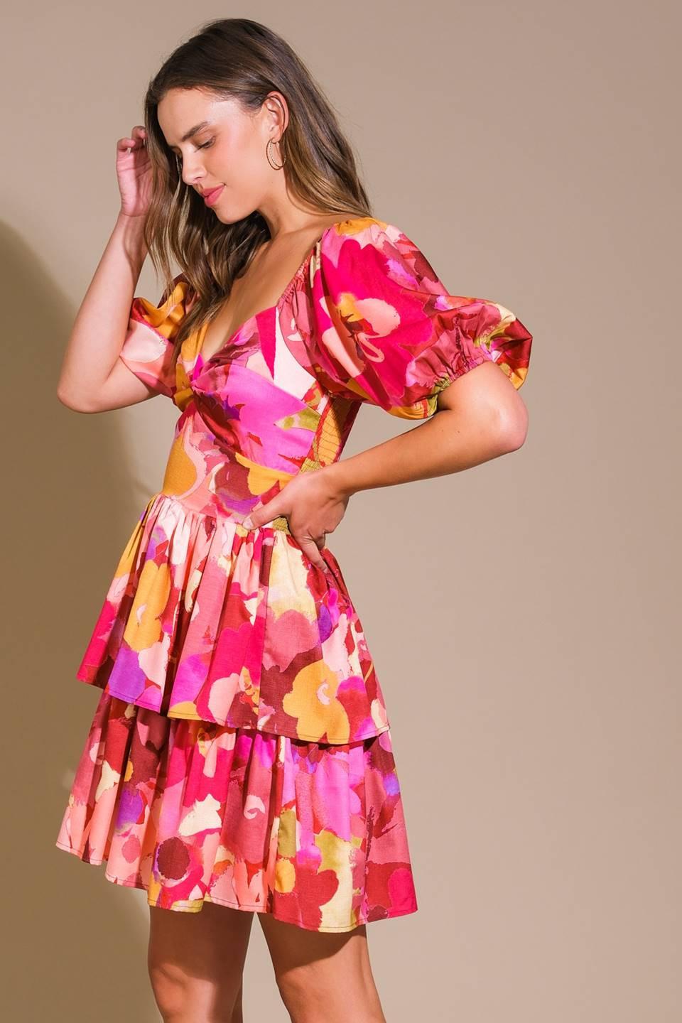 Whimsical Beauty Woven Mini Dress