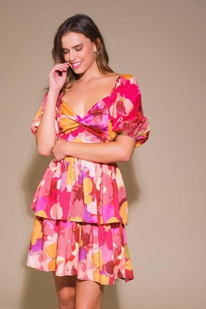 Whimsical Beauty Woven Mini Dress