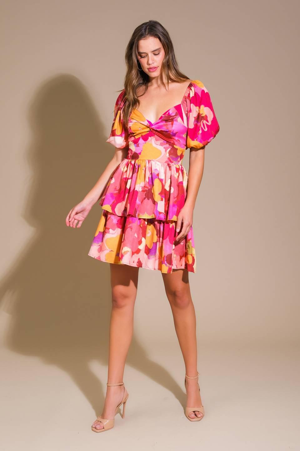 Whimsical Beauty Woven Mini Dress