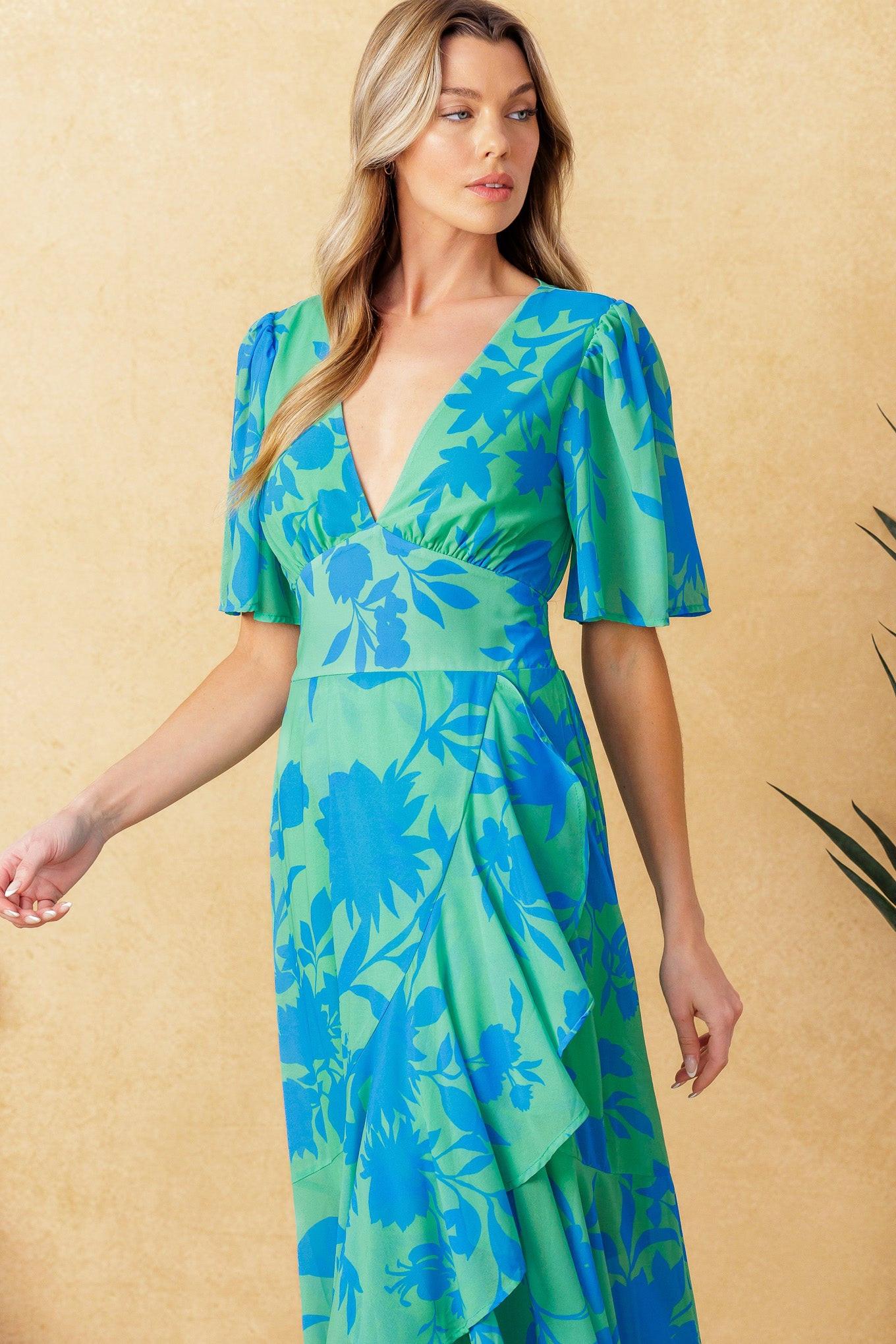 Forever Daydreaming Woven Midi Dress