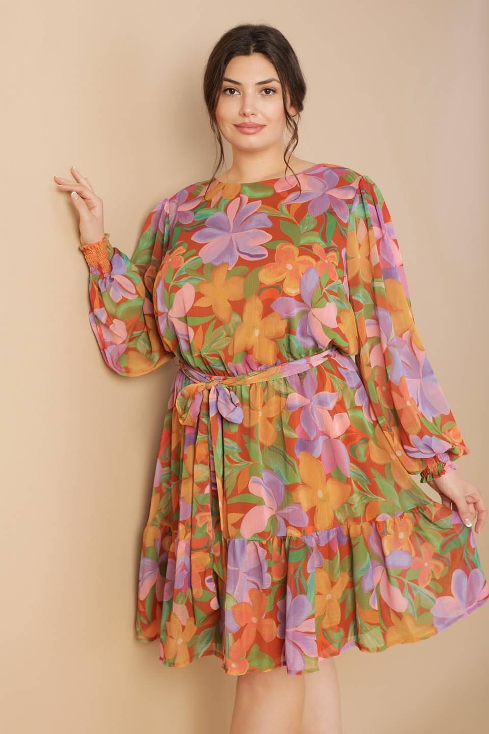 Muted Garden Woven Mini Dress