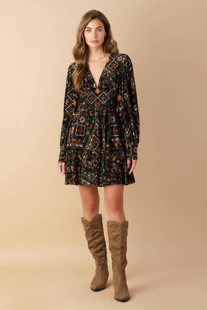 Finding Myself Velvet Woven Mini Dress